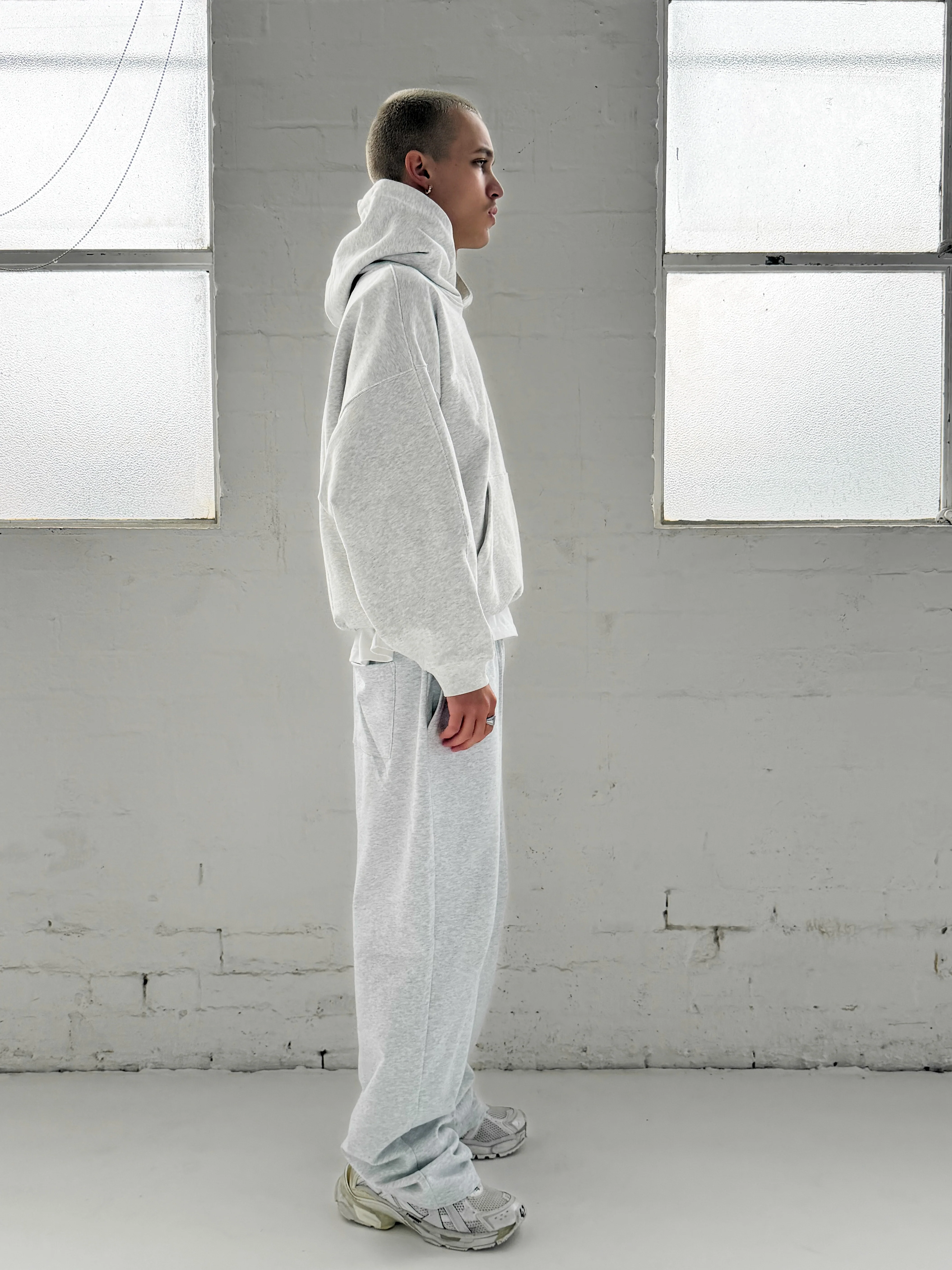 FORM STRAIGHT LEG PANTS - Marl grey - Image 6