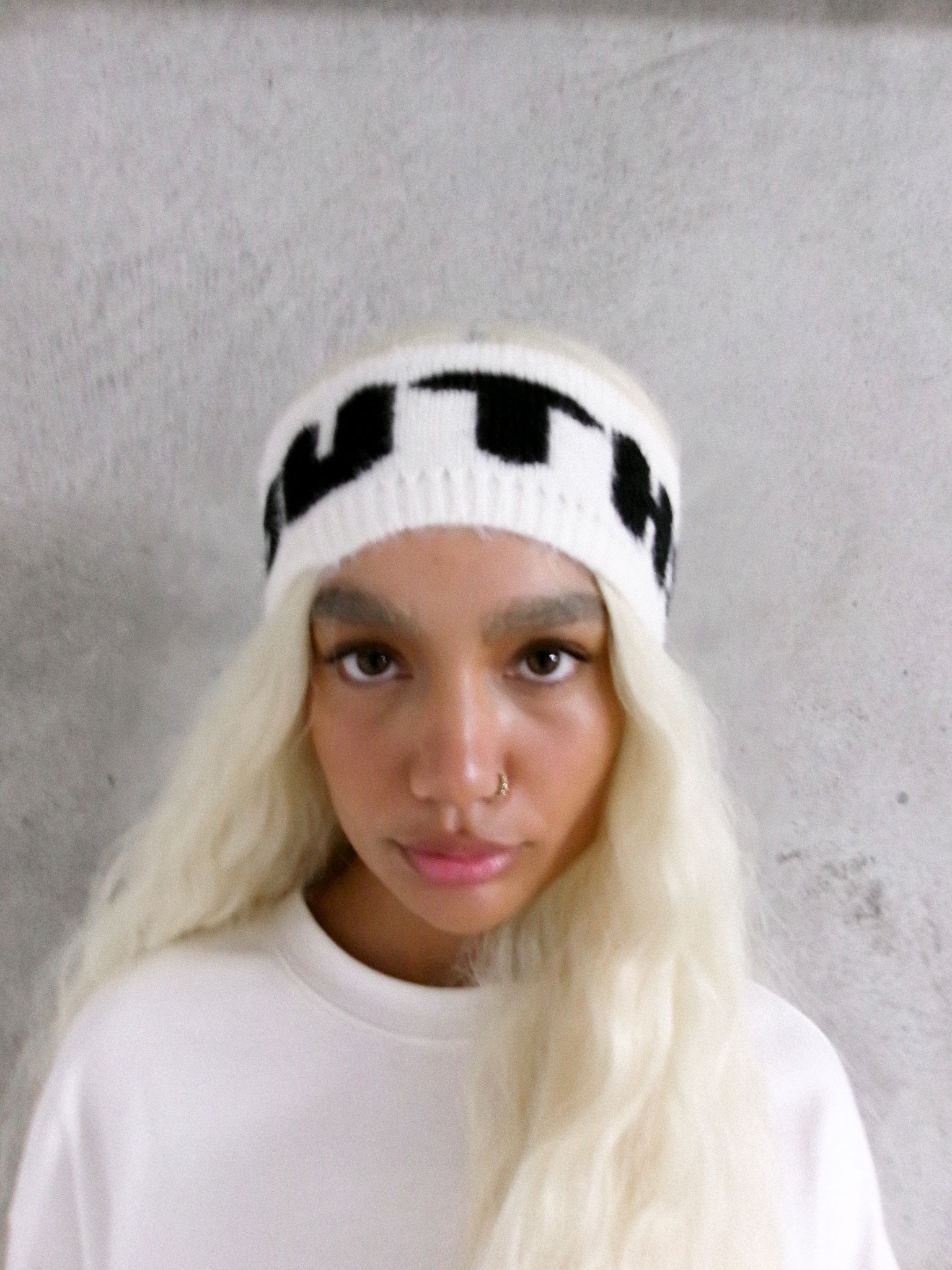 SST KNIT HEADBAND - White - Image 6